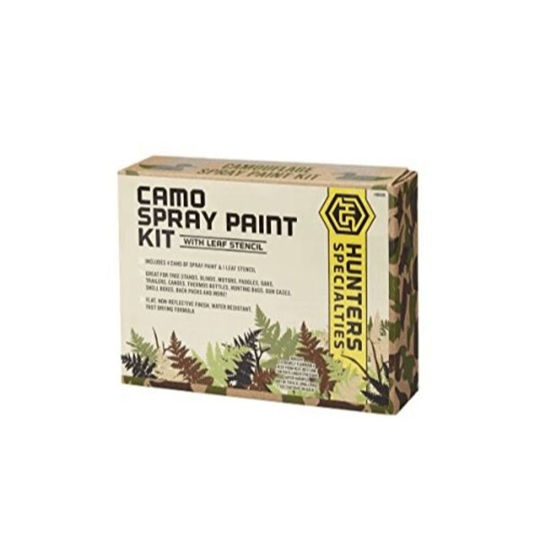 Hunters Specialties Camo Sray Paint Kit with Leaf Stencil HS-00320